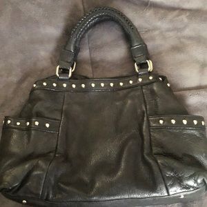 Kenneth Cole Back Leather, Silver Studded Purse